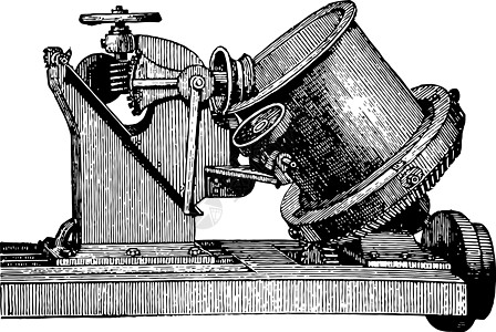 传声机 古董插图图片