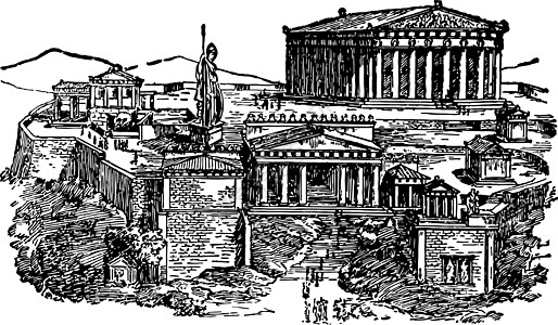古代雅典人注意到了这些雕刻图片