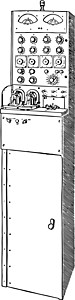 电缆系统电报中继器 古代插图图片