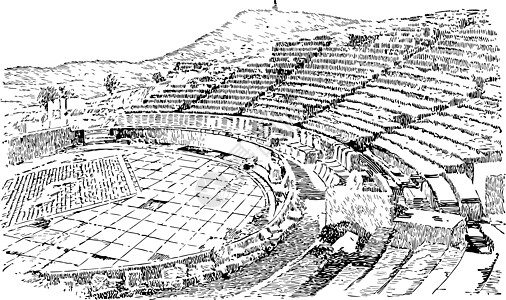 狄俄尼索斯剧场 最早的露天剧场之一 vi图片