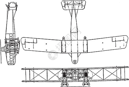 劳森 C 1型C1型双自由车机空运插画