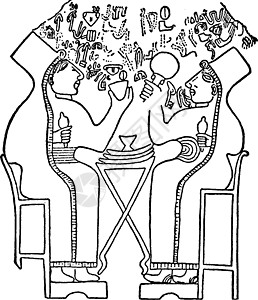 赫特妇女 古代插图图片