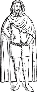 克拉伦斯公爵 古董插图图片