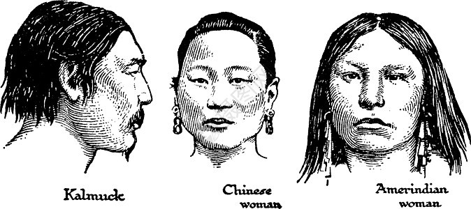 早期种族蒙古人制作图案图片