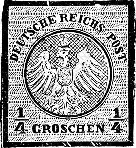 1871年 德国第一张和第四张(1871年)背景图片
