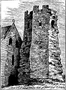 罗马灯塔和圣玛丽教堂多佛的一部分 古老的弊病图片