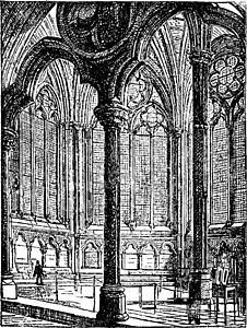 威斯敏斯特修道院分院 陈年插图图片