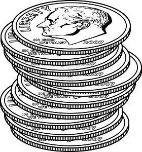 成堆的硬币复古插画黑色雕刻绘画艺术白色货币插图火炬图片
