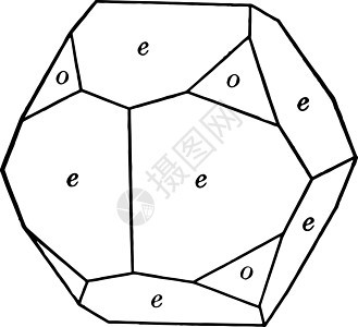 和八面体古典插图背景图片