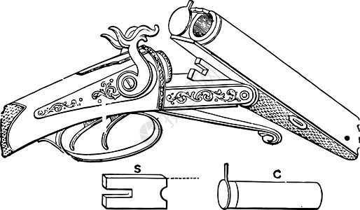 Breech装载器 旧式插图图片