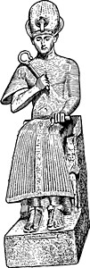 Ramses II封印 陈年插图图片