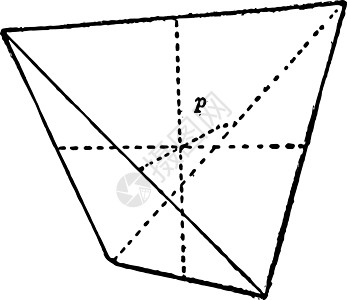 德黑兰古董插图艺术四面体绘画雕刻等距白色黑色图片