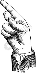 插图艺术方阵手指光圈白色黑色拇指绘画雕刻元音图片