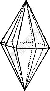 三龙双金字塔古典插图背景图片