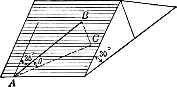 三角形问题 具有30度倾角的旋转屋顶图片