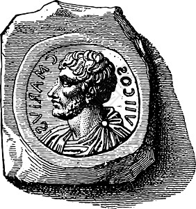 Marius古董插图的Coin Stamp图片