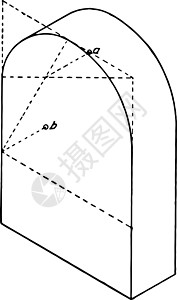 具有半直观顶级古董插图的棱柱图片