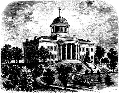 密苏里州议会大厦复古它制作图案图片
