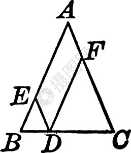 等腰三角形与平行四边形里面复古 illustrati背景图片