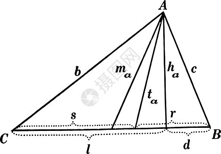 A三角形陈年插图的部份背景图片