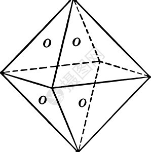 八面体复古插画插图面孔黑色艺术等距双面绘画金字塔雕刻白色背景图片