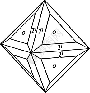 Octahidron 和古代插图背景图片