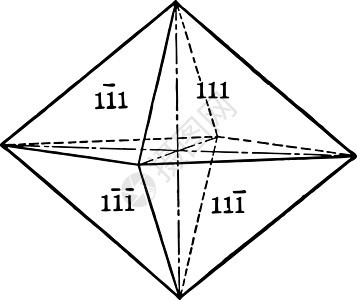 金字塔复古插画绘画雕刻白色三角形晶体学插图黑色艺术背景图片