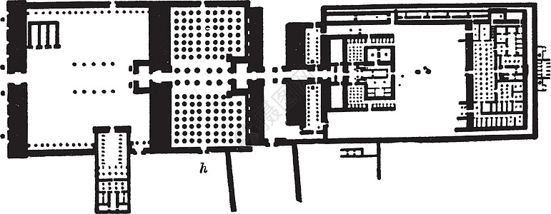 卡纳克寺庙 复杂的古代雕刻图片