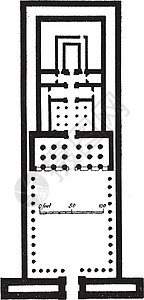 爱德福圣殿计划 古埃及神庙 古老的雕刻图片