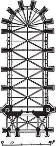 的计划是一座哥特式教堂复古工程师图片