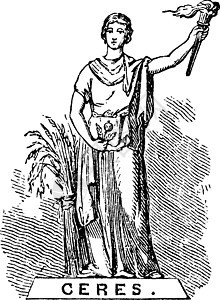 Ceres 古代插图背景图片