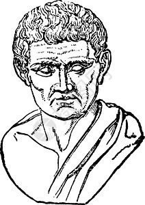 亚里士多德复古插画绘画科学家哲学雕刻哲学家艺术白色插图黑色图片