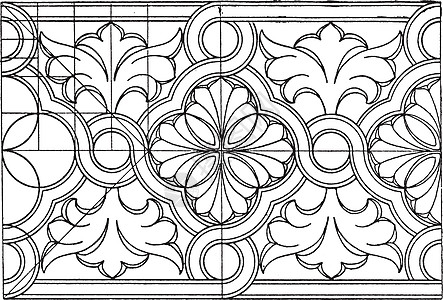 拜占庭交错带由圆形弧 古典英俊体组成图片