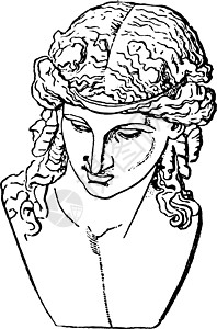 狄俄尼索斯复古插画标签上帝神话图片