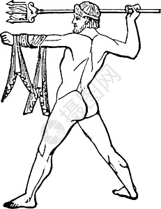 海王星古代图例神话手臂图片