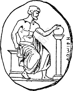 Pytagoras 古典插图图片