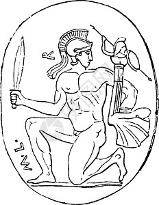 Diomede 复古插图图片