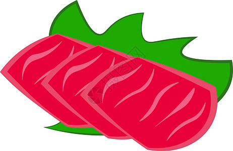 矢量或颜色插图筷子美食食物绘画寿司海鲜饮食盘子文化营养图片