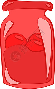 一罐西红柿 矢量或彩色插图图片