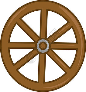 木轮 矢量或颜色图示背景图片