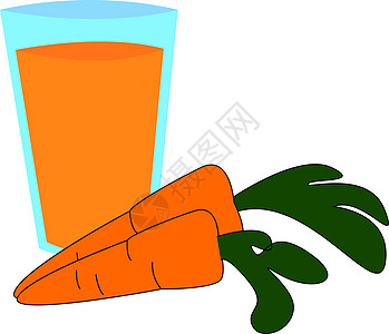 一杯胡萝卜汁设计图片