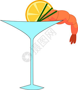 白色背景上带有柠檬插图矢量的鸡尾酒酒吧酒精菜单庆典果汁餐厅橙子艺术派对食物图片