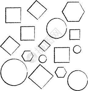 手绘形状 插图 白底的矢量图片