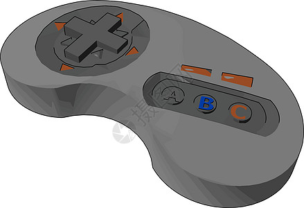 游戏控制控控矢量或颜色插图图片