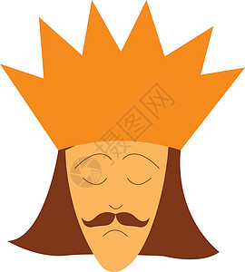 金冠矢量或彩色插图的国王Name图片