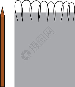 草图和铅笔集矢量或颜色插图图片