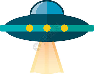UFO 矢量或彩色图案的剪贴画绑架飞船身份科学游客飞碟插图运输技术航班图片