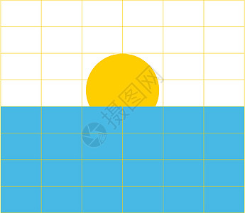 初升的太阳矢量或彩色图案图片