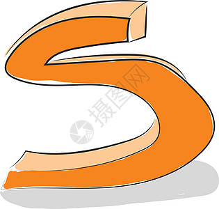 字母 S 字母字母表矢量或颜色插图图片