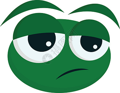 从来回看一只疲倦的青蛙的脸的卡通图片图片